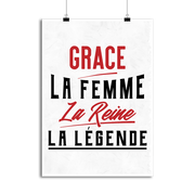 Affiche grace la femme la reine la légende