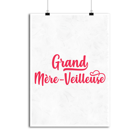 Affiche grand mère-veilleuse