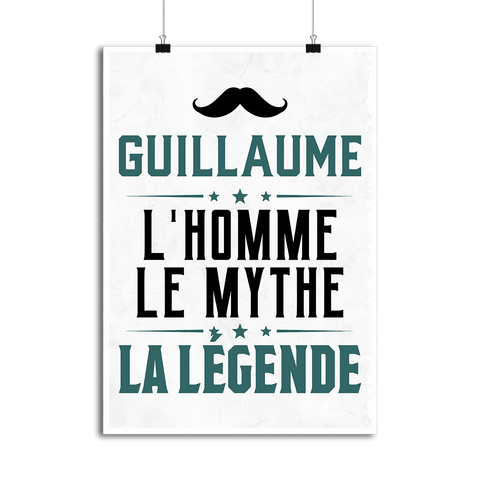 Affiche guillaume l'homme le mythe la légende