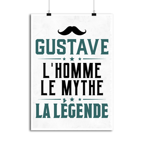 Affiche gustave l'homme le mythe la légende