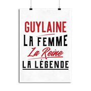Affiche guylaine la femme la reine la légende
