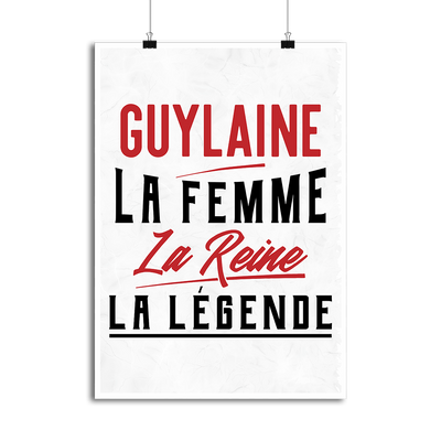 Affiche guylaine la femme la reine la légende