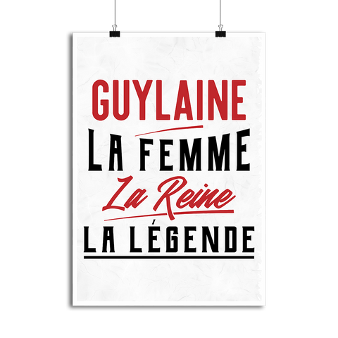 Affiche guylaine la femme la reine la légende