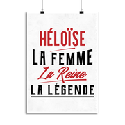 Affiche héloïse la femme la reine la légende
