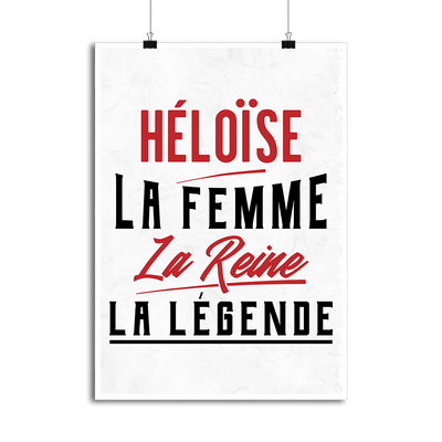 Affiche héloïse la femme la reine la légende