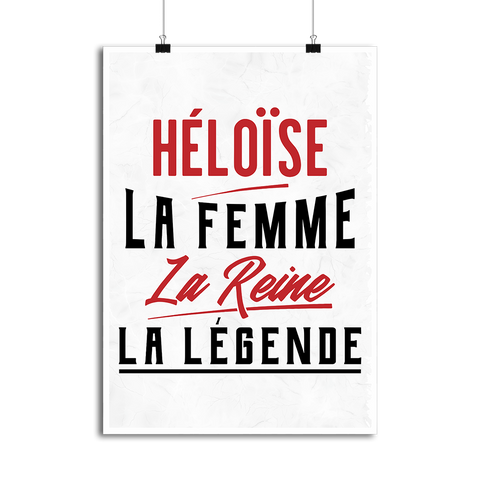 Affiche héloïse la femme la reine la légende