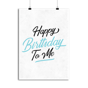 Affiche happy birthday to me