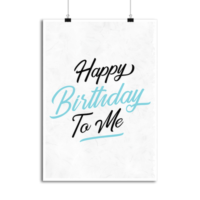 Affiche happy birthday to me