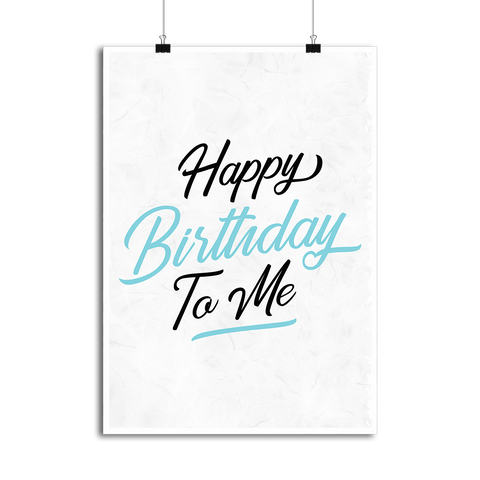 Affiche happy birthday to me