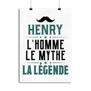 Affiche henry l'homme le mythe la légende