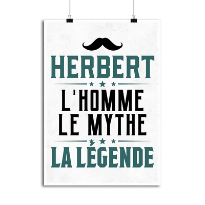 Affiche herbert l'homme le mythe la légende