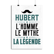 Affiche hubert l'homme le mythe la légende