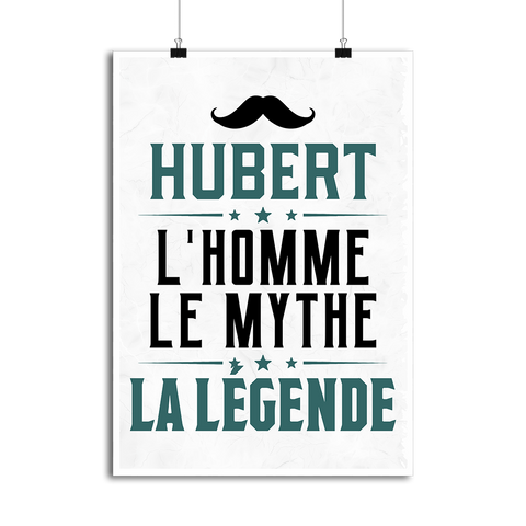 Affiche hubert l'homme le mythe la légende