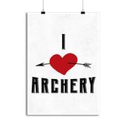 Affiche i love archery