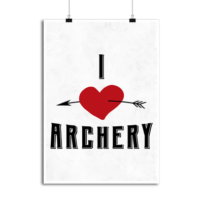 Affiche i love archery