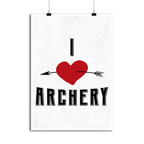 Affiche i love archery