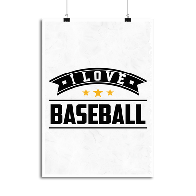 Affiche i love baseball