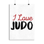 Affiche i love judo