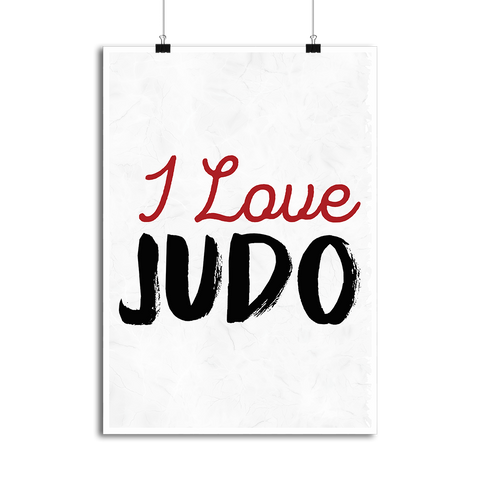 Affiche i love judo