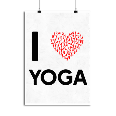 Affiche i love yoga