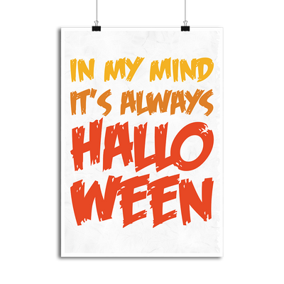 Affiche it's always halloween
