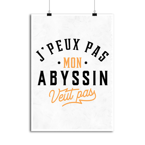 Affiche j peux pas abyssin