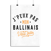 Affiche j peux pas ballinais
