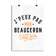Affiche j peux pas beauceron