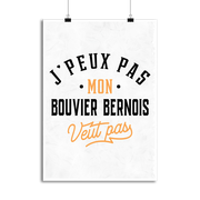Affiche j peux pas bouvier bernois