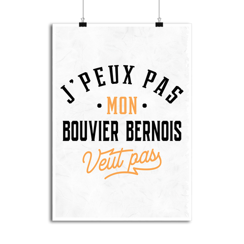Affiche j peux pas bouvier bernois