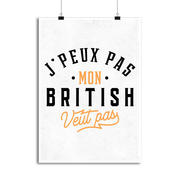 Affiche j peux pas british