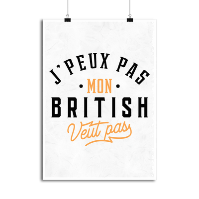 Affiche j peux pas british