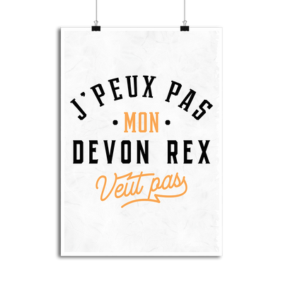 Affiche j peux pas devon rex