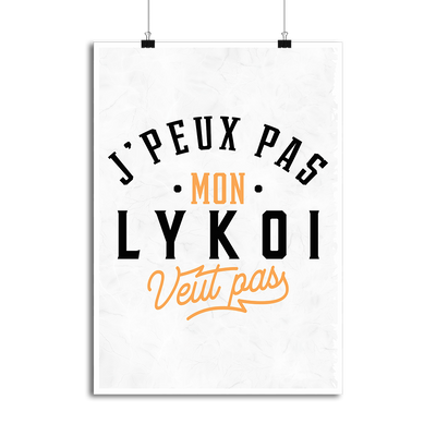 Affiche j peux pas lykoi