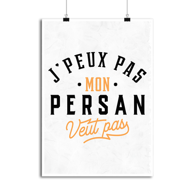 Affiche j peux pas persan