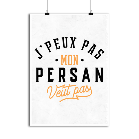 Affiche j peux pas persan