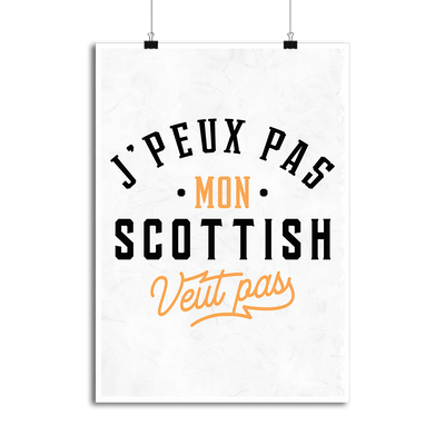 Affiche j peux pas scottish