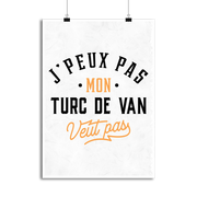 Affiche j peux pas turc de van