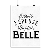 Affiche j'épouse la plus belle