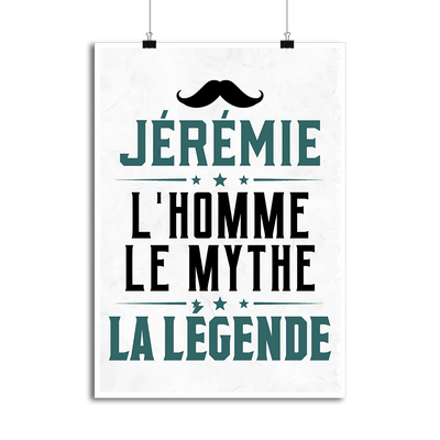 Affiche jérémie l'homme le mythe la légende