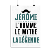 Affiche jérôme l'homme le mythe la légende