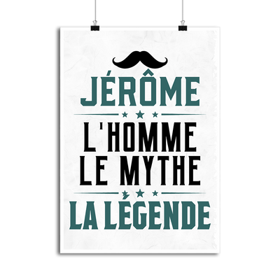 Affiche jérôme l'homme le mythe la légende