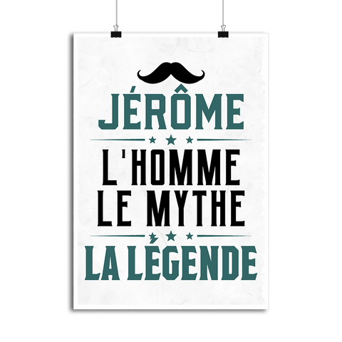 Affiche jérôme l'homme le mythe la légende