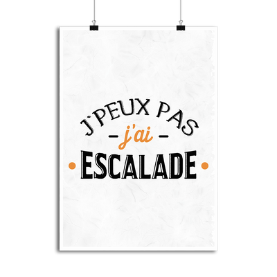 Affiche j'ai escalade