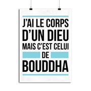 Affiche j'ai le corps d'un dieu