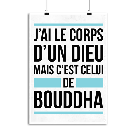 Affiche j'ai le corps d'un dieu
