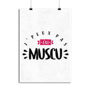 Affiche j'ai muscu