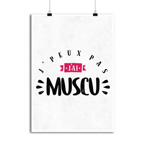 Affiche j'ai muscu