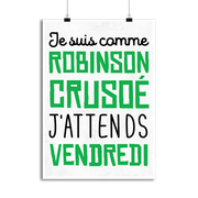 Affiche j'attends vendredi
