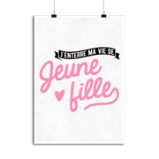 Affiche j'enterre ma vie de jeune fille